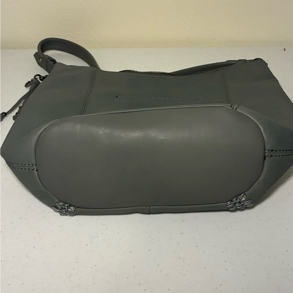 NW/OThe Sak Sequoia Large Hobo Bag in Dusty Blue Leather Shoulder Bag Charm - Picture 3 of 7